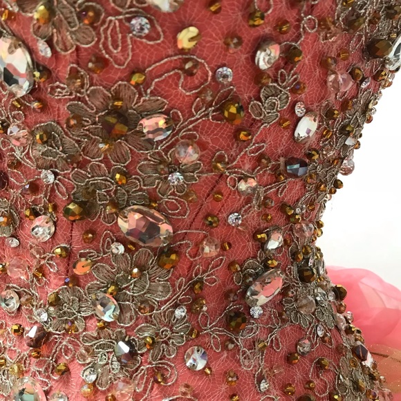 Quinceañera Ruffled Two-Piece Ball Gown - Picture 5 of 6